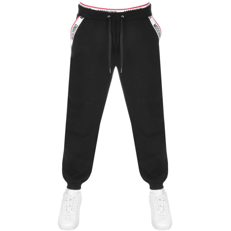 Alternative Image for ProductMoschino Logo Jogging Bottoms Black1